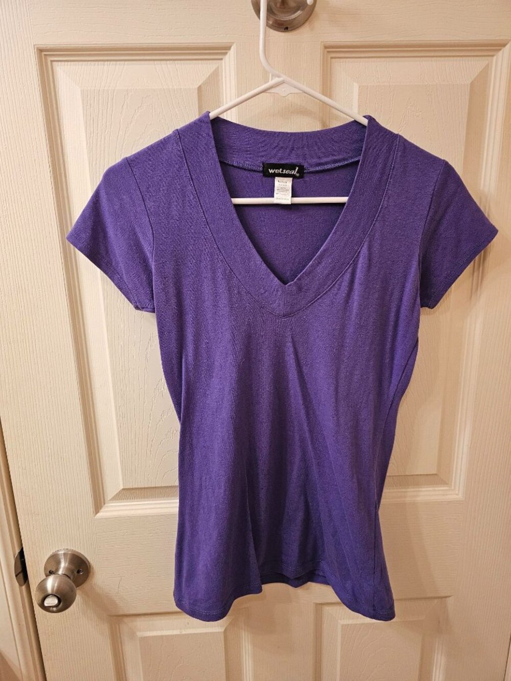 NWOT Wet Seal Medium Purple V-Neck Blouse